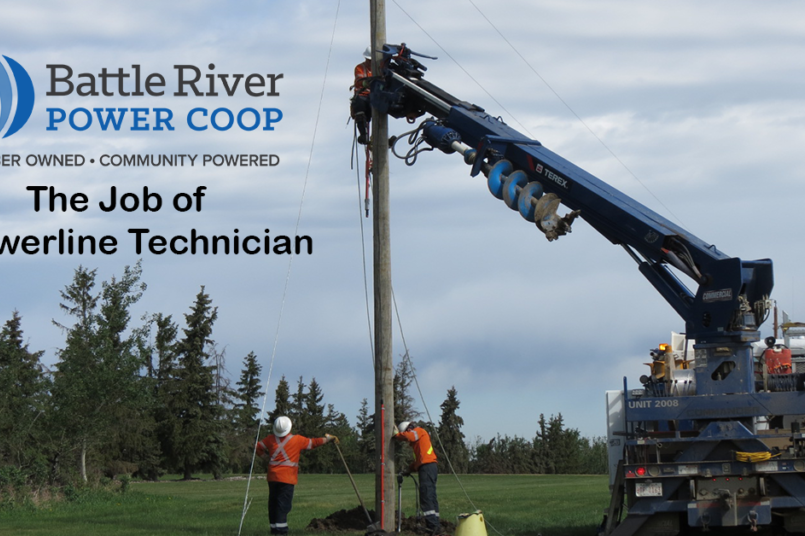 illustration: the job of a power technician